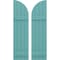 Ekena Millwork Americraft 4-Board (2 Batten) Wood Joined Board-n-Batten Shutters w/ Arch Top, ARW101BQ414X77PTH, PR ARW101BQ414X77PTH - alternate 1